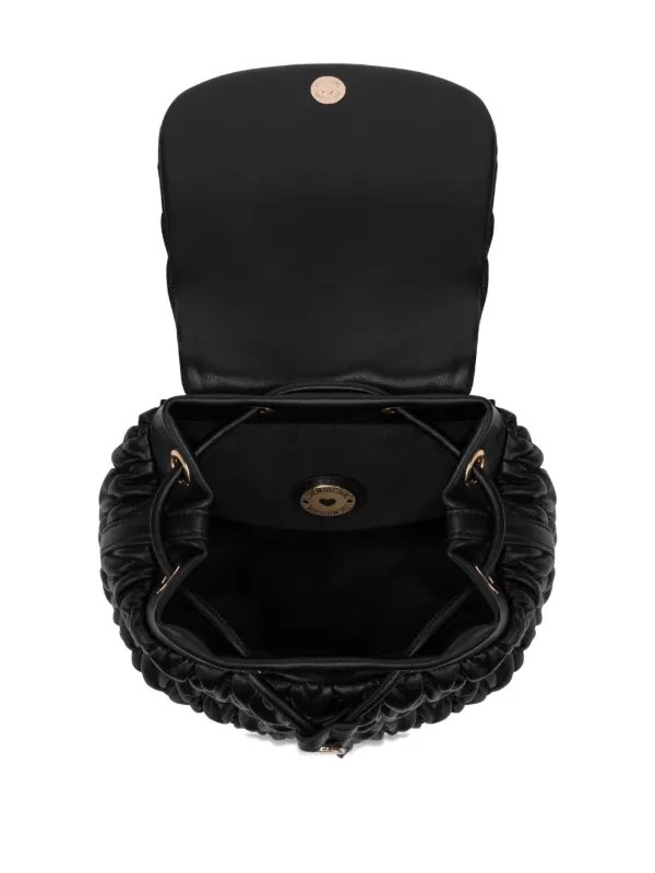 Love Moschino Matelassé Backpack Black FARFETCH PH