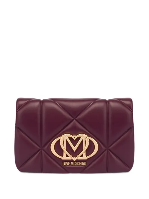 Love Moschino logo-plaque clutch bag