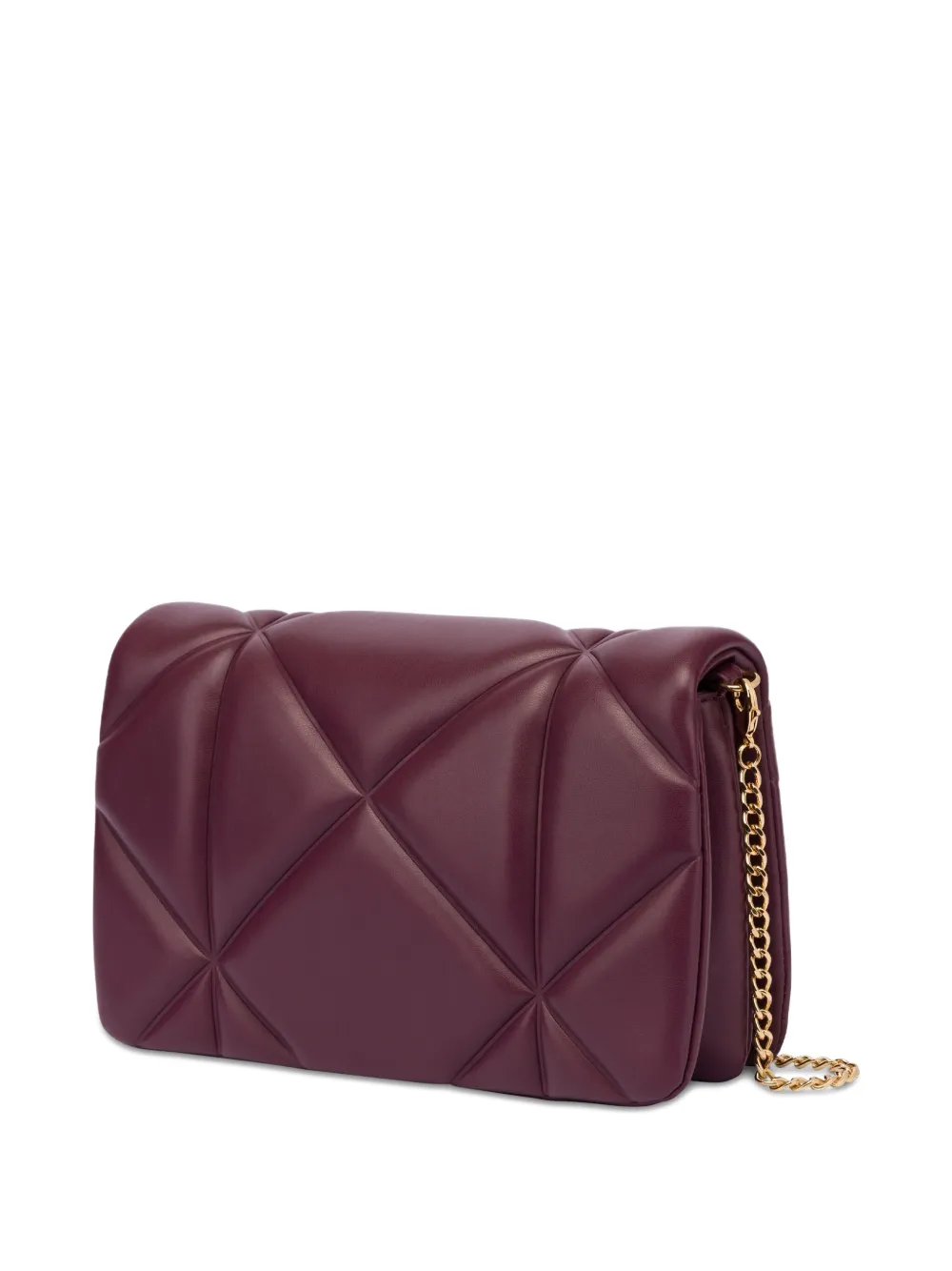 Love Moschino Clutch met logoplakkaat Paars