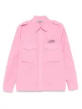 ASPESI detachable-logo shirt - Pink