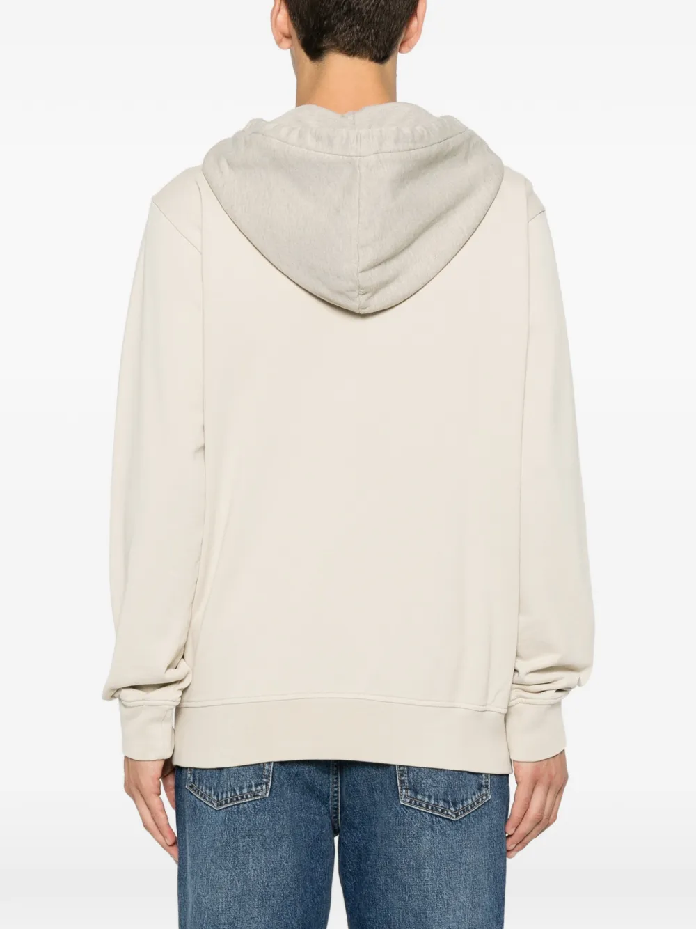BOSS Hoodie met geborduurd logo Beige