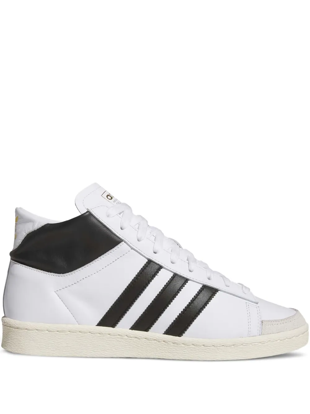 Adidas Jabbar high-top leather sneakers White