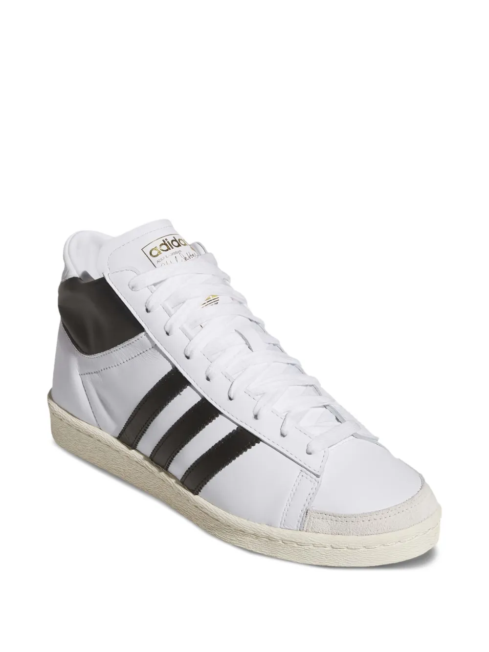 adidas Jabbar high-top leather sneakers White