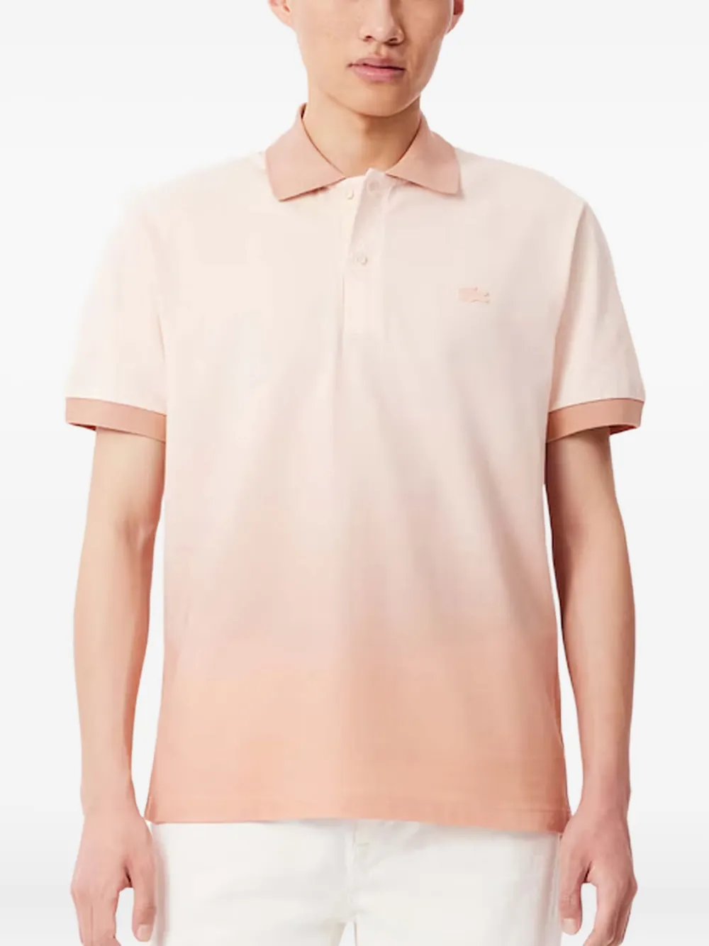 Lacoste ombré-effect polo shirt - Roze