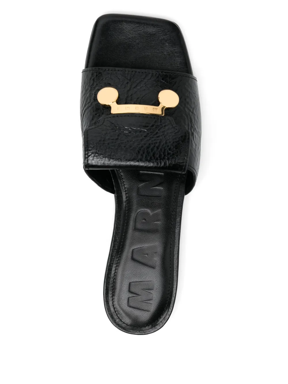Marni leather sandals Black