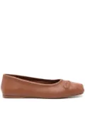 Marni leather ballet flats - Brown