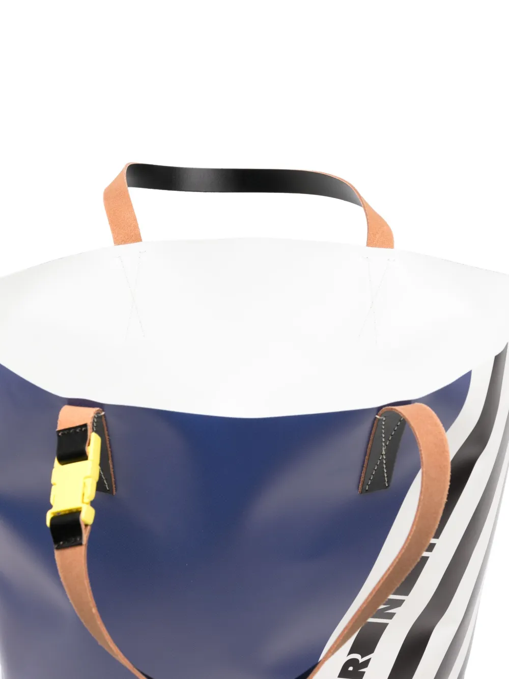 Marni Shopper met logo Blauw