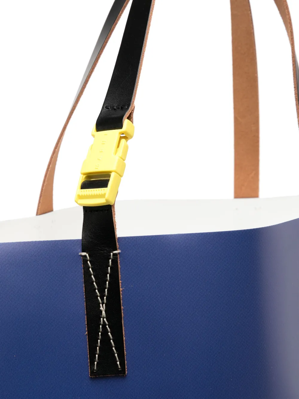 Marni Shopper met logo Blauw
