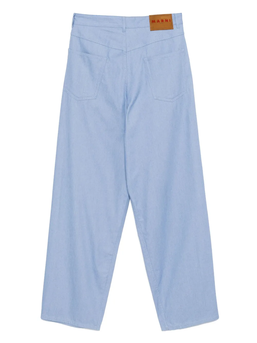 Marni pantalon en coton à coupe ample | Pantalons palazzo | Image 2
