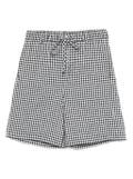 Marni checked print shorts - Black