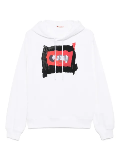 Marni hoodie con logo estampado