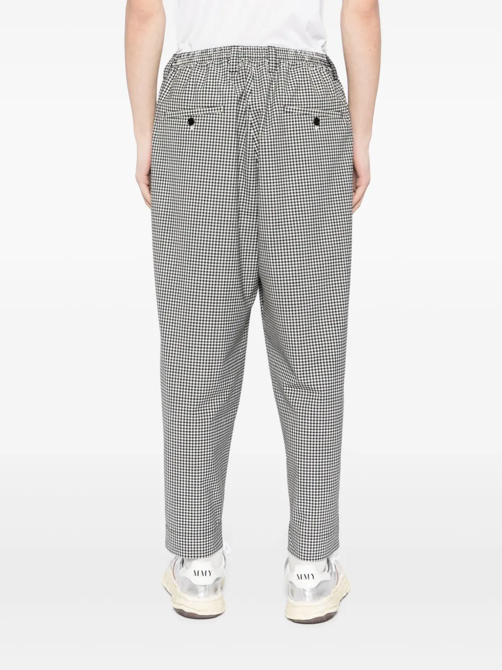 Marni Geruite broek Zwart