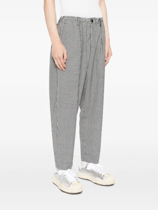 Marni チェック パンツ | ブラック | FARFETCH JP