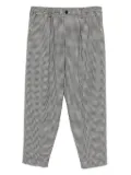 Marni checked print pants - Black