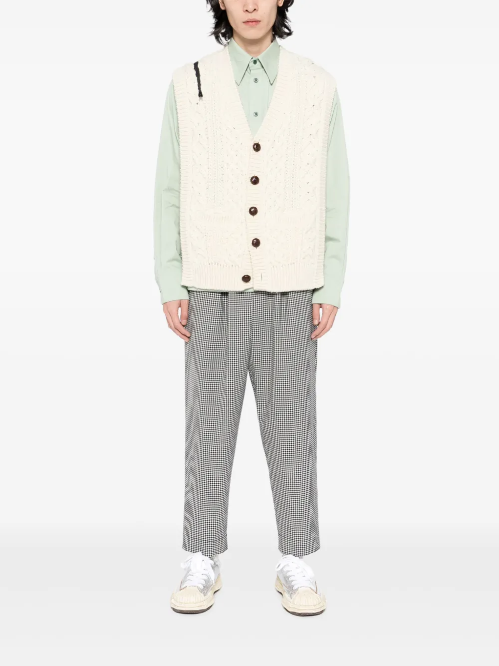 Marni checked print pants | Tapered Pants | Image 2