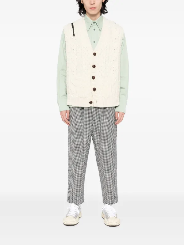Marni チェック パンツ | ブラック | FARFETCH JP