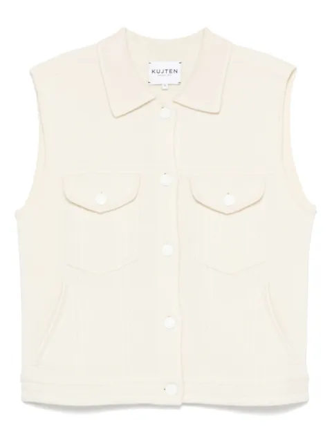 kujten cashmere knitted top