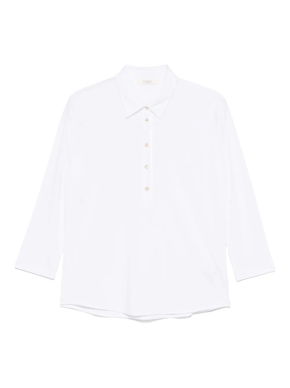 Zanone blusa con panel bordado | blanco | Image 1