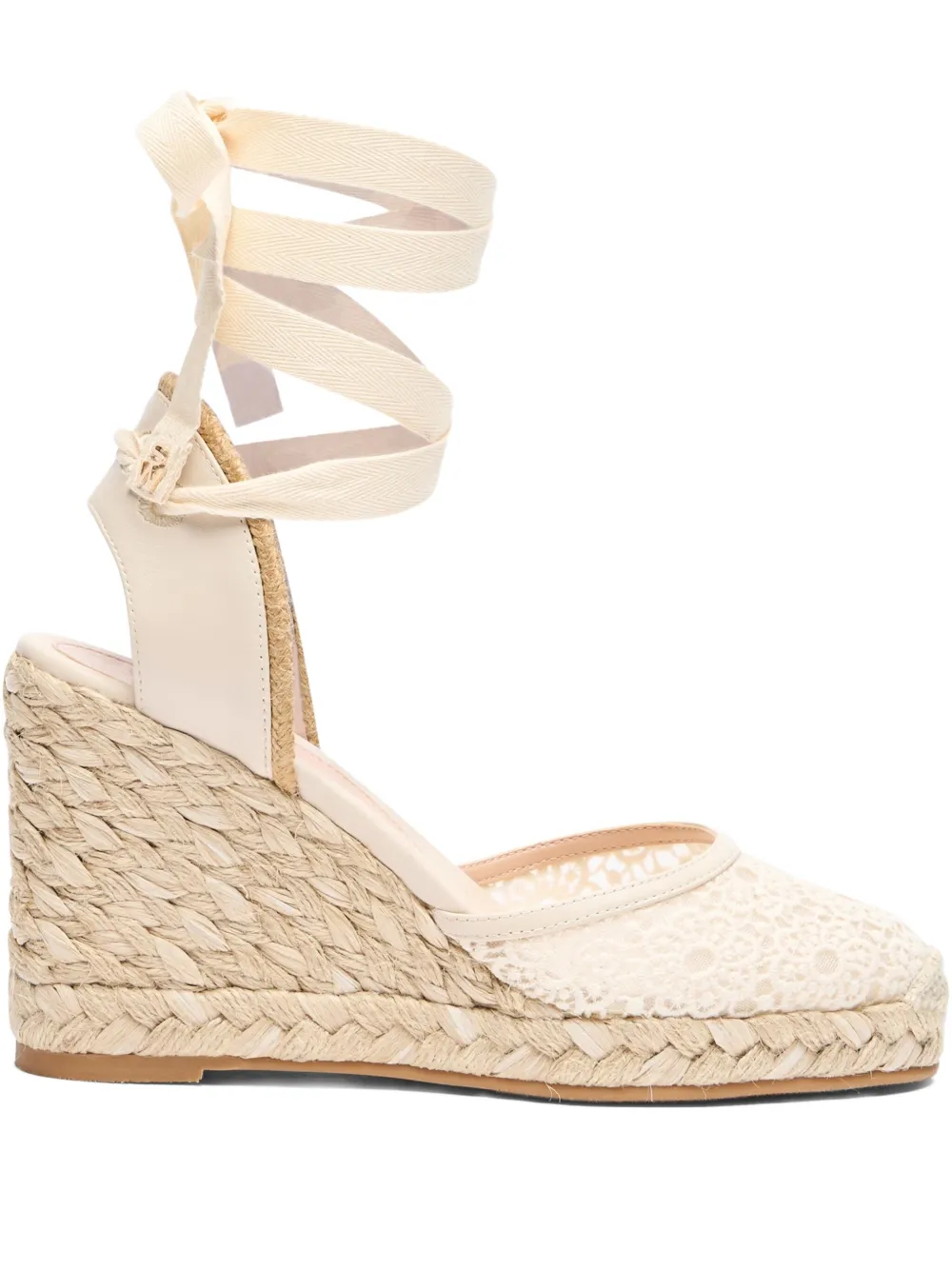 Stuart Weitzman 80mm Marguerita espadrilles Neutrals