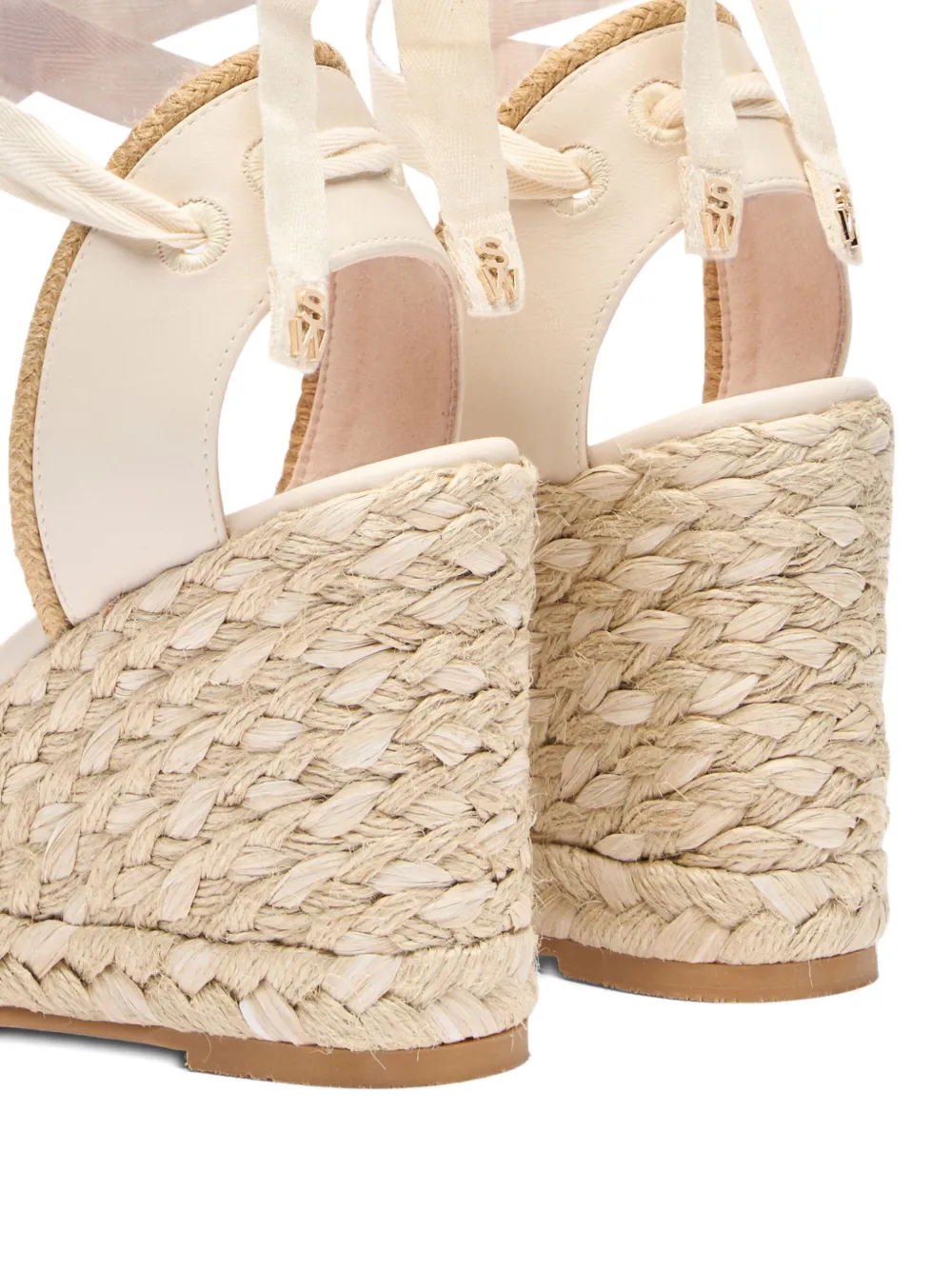 Stuart Weitzman 80mm Marguerita espadrilles Neutrals