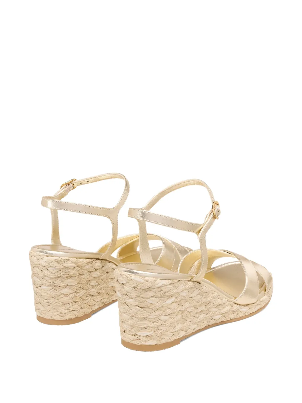 Stuart Weitzman 75mm Dayna espadrilles Gold