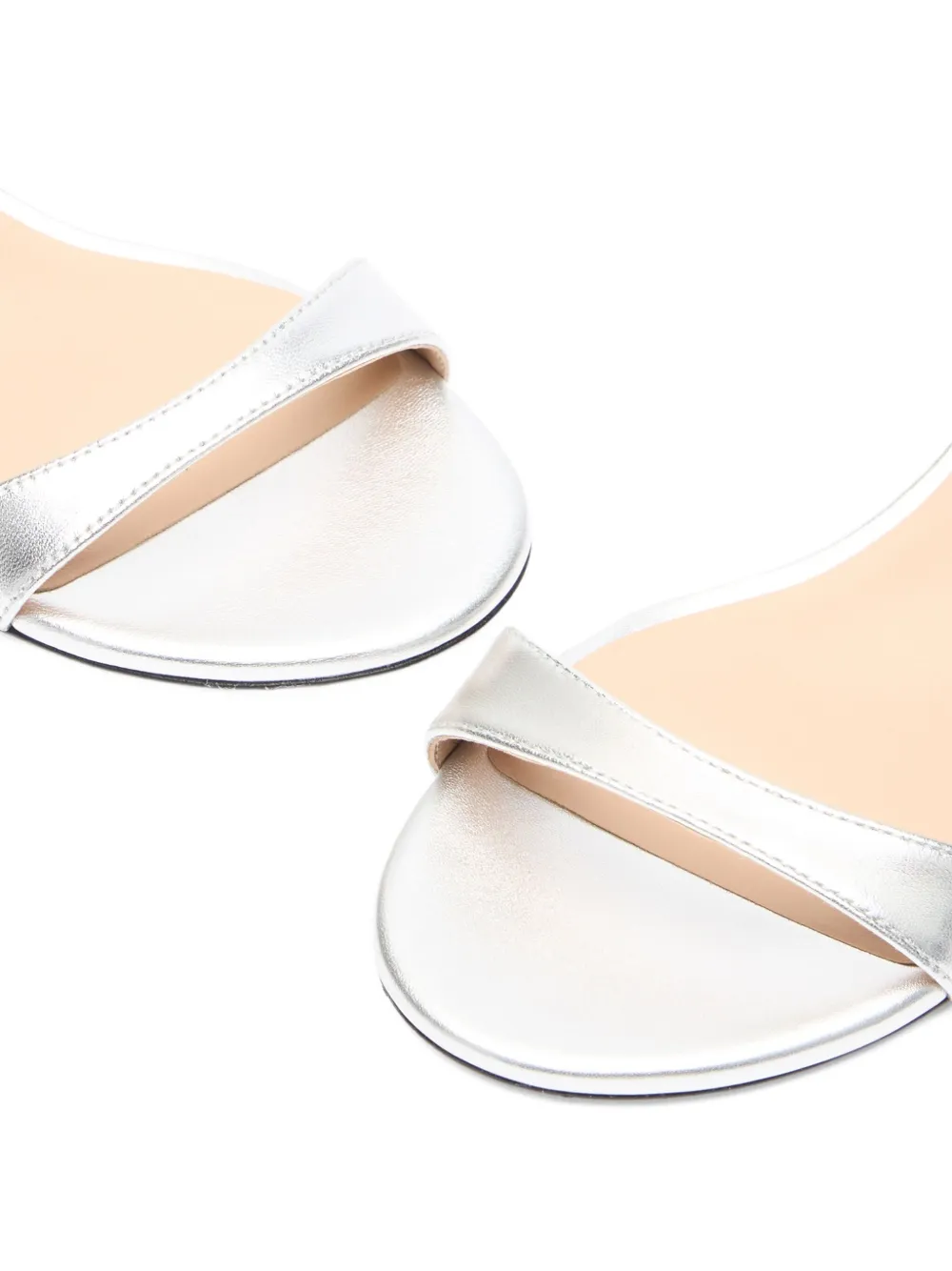 Stuart Weitzman wrap ankle-strap sandals Silver