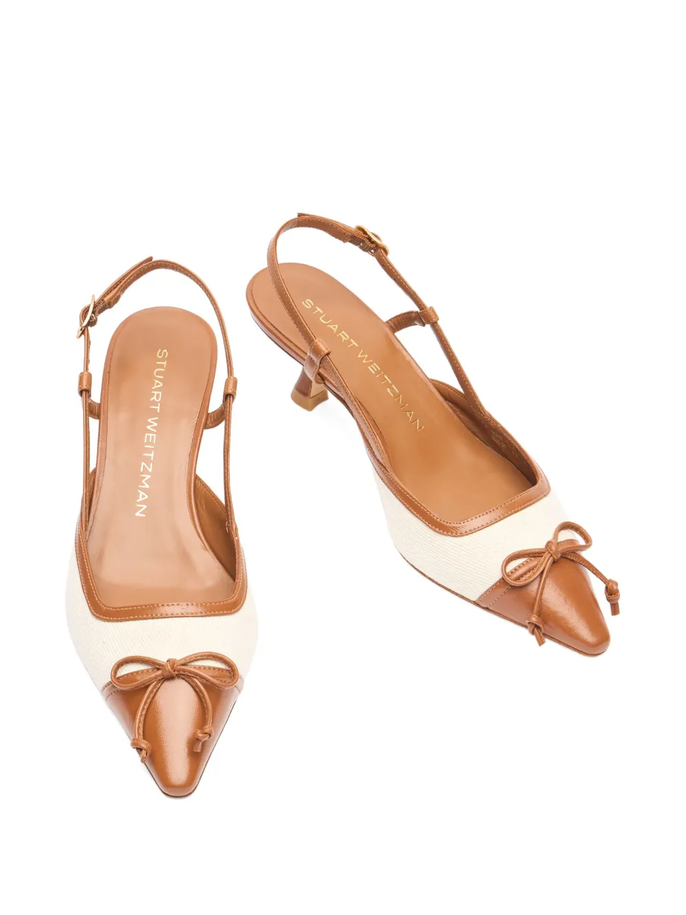 Stuart Weitzman 50mm Kitty pumps Neutrals