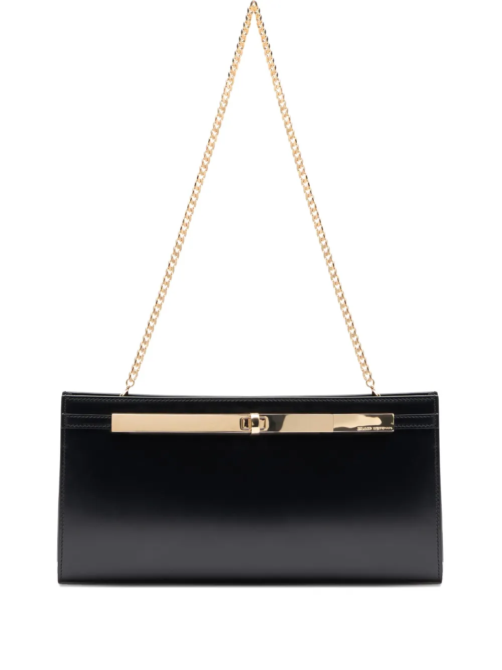 Stuart Weitzman leather clutch bag | Black | Image 1