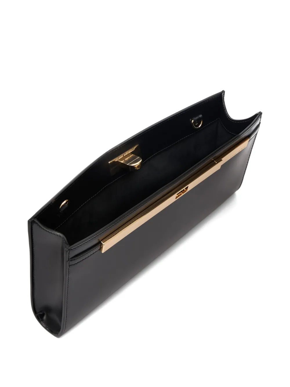 Stuart Weitzman Leren clutch Zwart