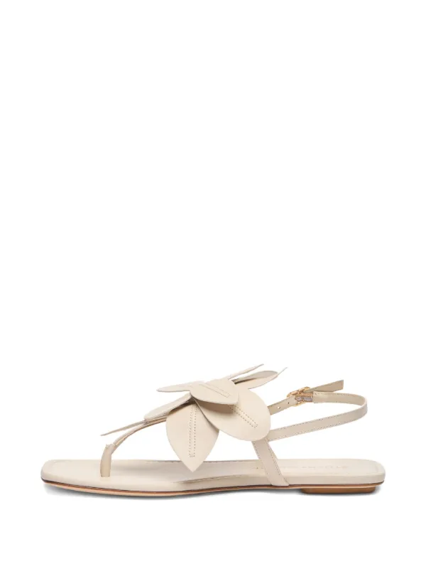 サンダル・ミュール STUART WEITZMAN Women Sandals SJ991 WHITE STUART WEITZMAN Leather sandals | THE OUTNET
