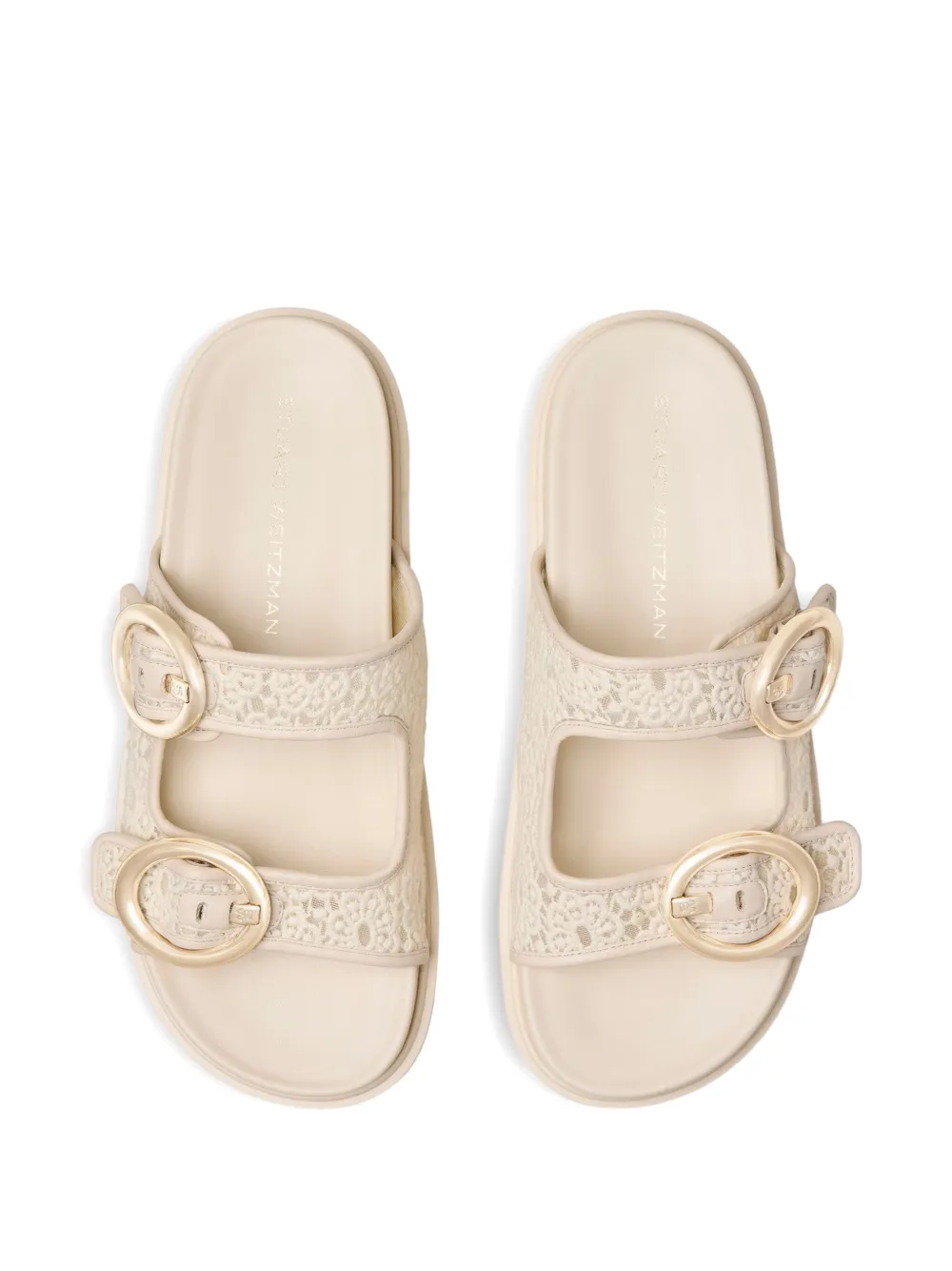 Stuart Weitzman Benni slides Neutrals