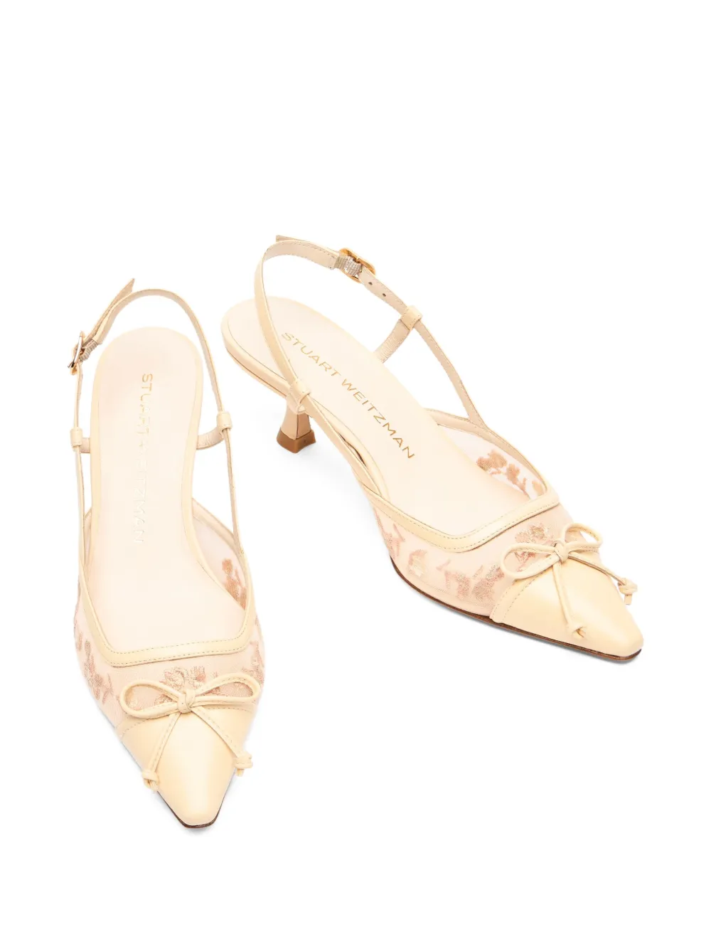 Stuart Weitzman 50mm Kitty pumps Neutrals