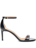 Stuart Weitzman 75mm leather sandals - Black