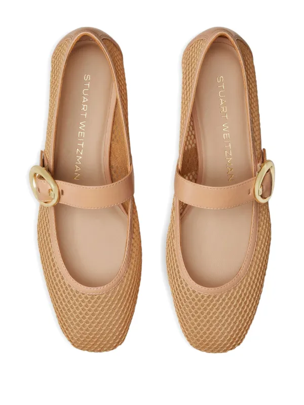 Stuart Weitzman Arabella Ballerina Shoes Neutrals FARFETCH NZ