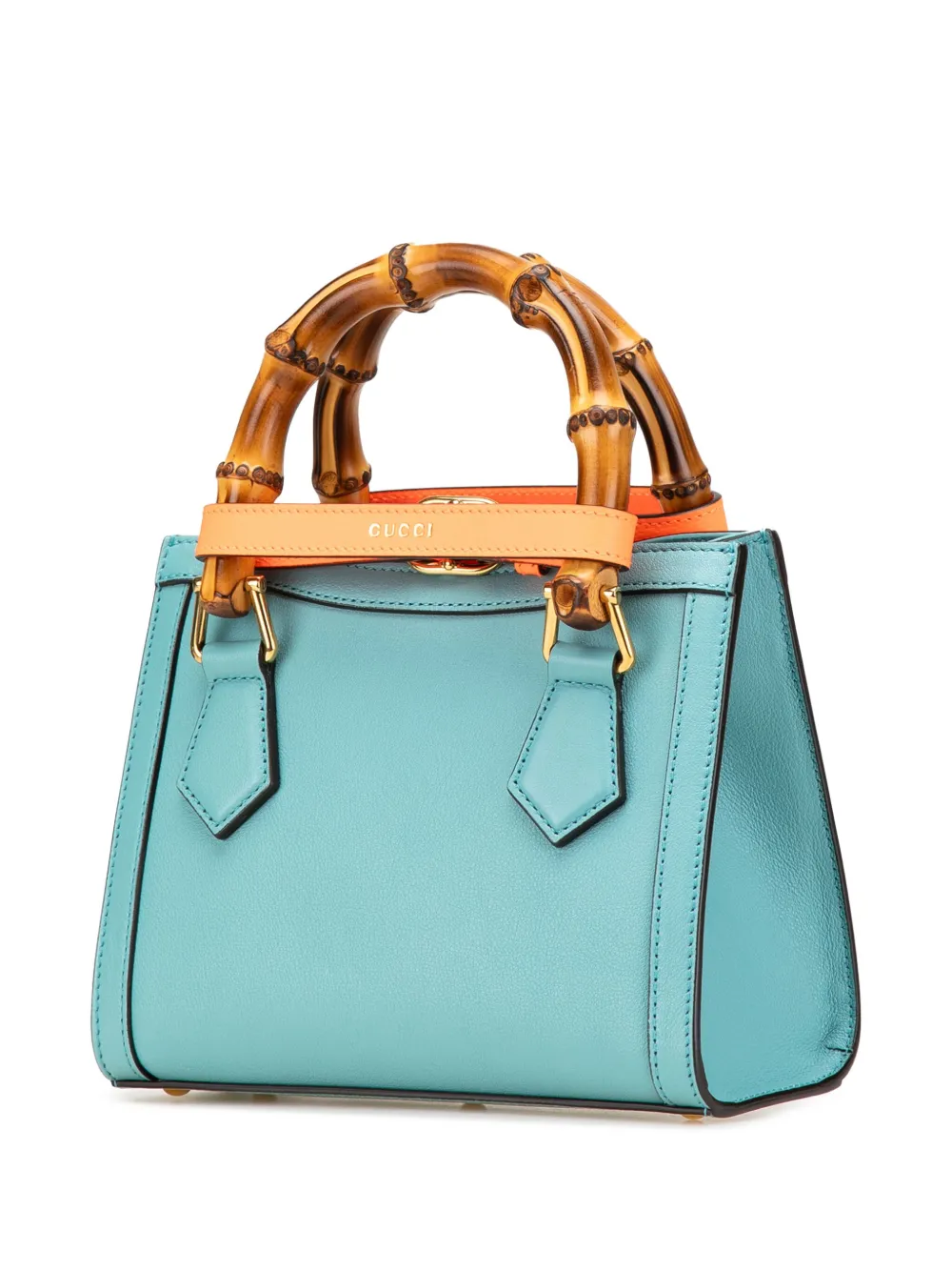 Gucci Pre-Owned 2016-present Mini Leather Bamboo Diana satchel | Pre-Owned | Image 2