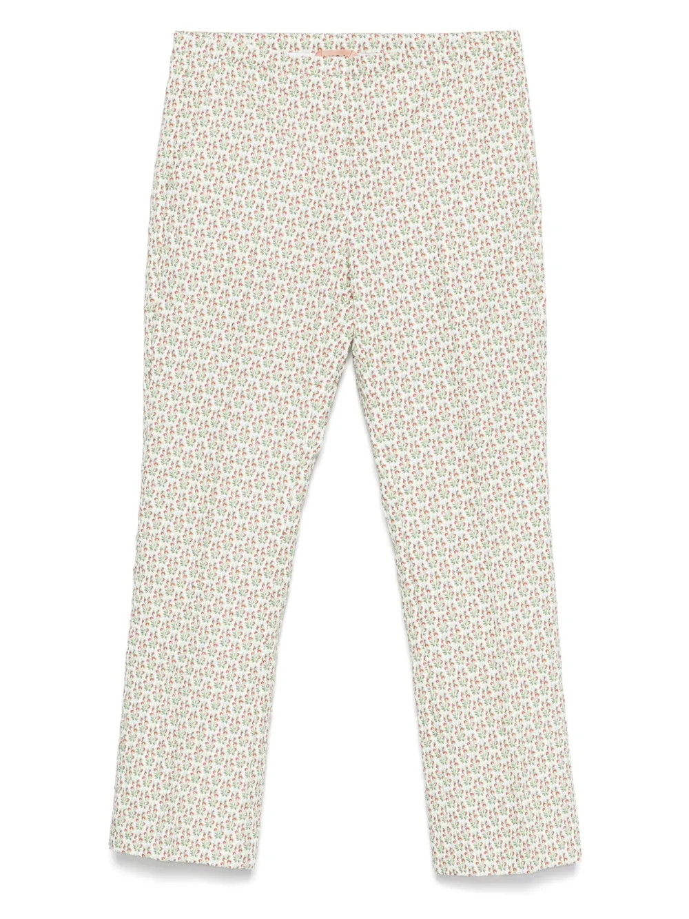 N°21 FLORAL-PRINT TROUSERS