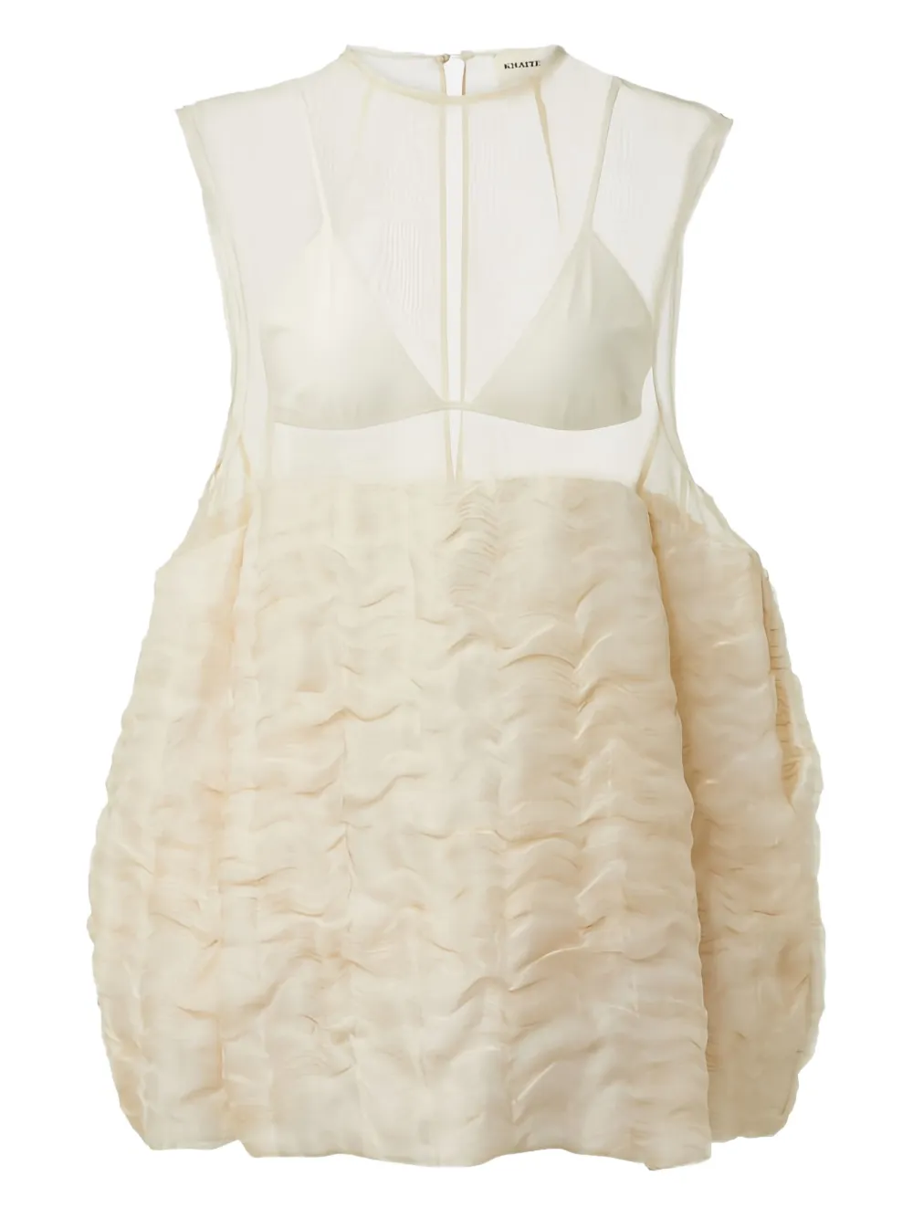 KHAITE sleeveless dress Beige