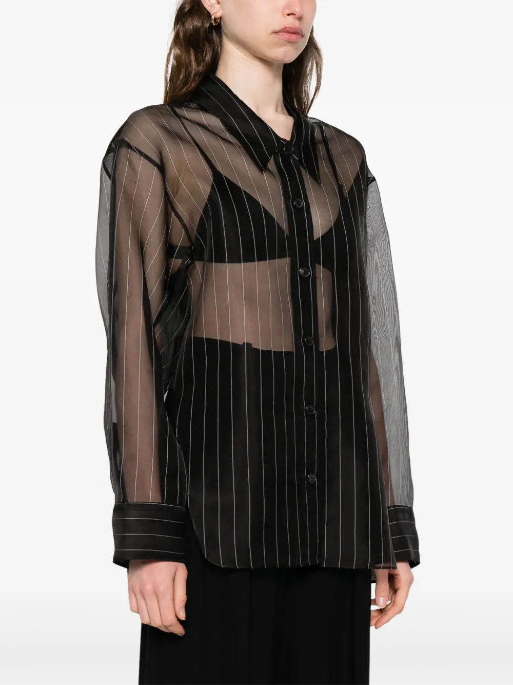 KHAITE Zijden blouse Zwart