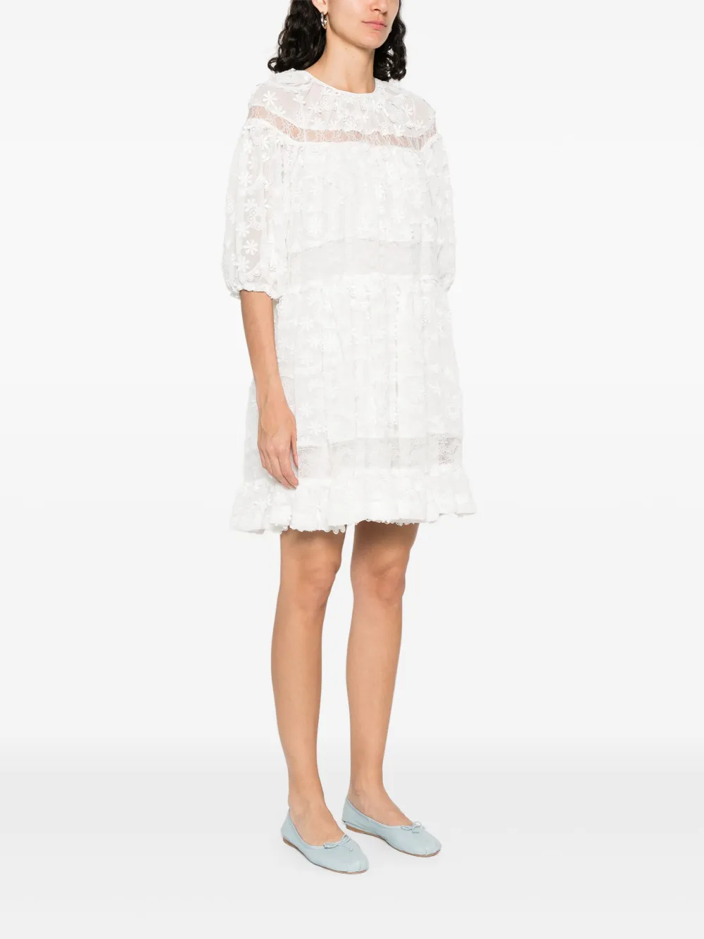 N°21 EMBROIDERED MINI DRESS
