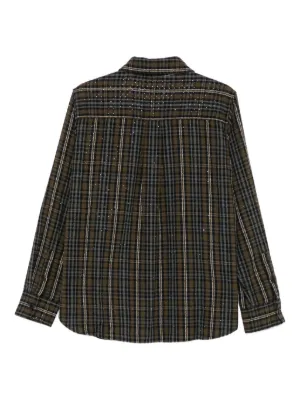 P.A.R.O.S.H. 売れ筋商品|||パロッシュ シャツ トップス レディース Shirts Green antiqua シャツ レディース トップス 長袖 サッカー生地 送料