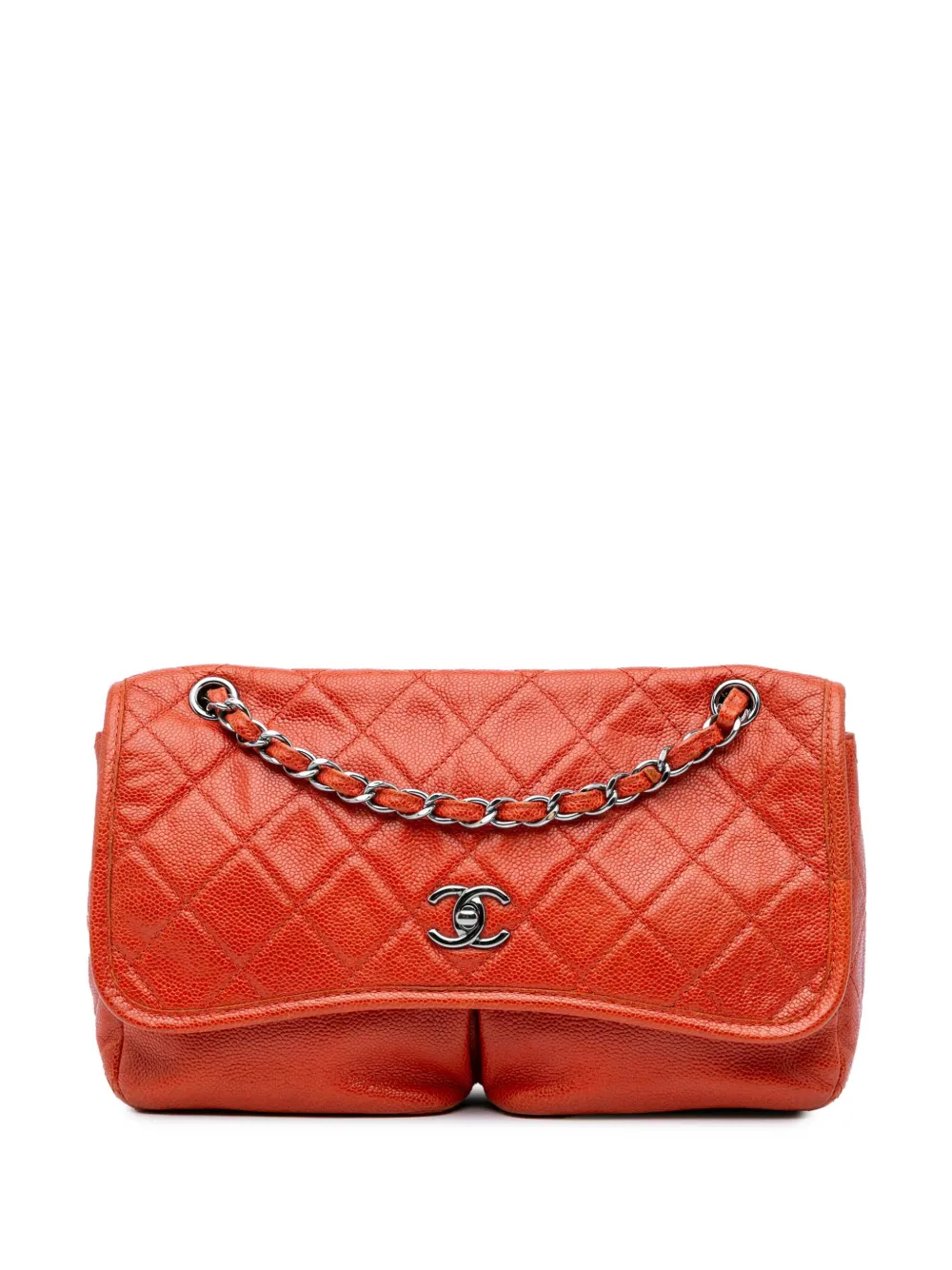 CHANEL Pre-Owned 2014-2015 Medium Grained Calfskin Natural Beauty Flap shoulder bag | Red | Image 1