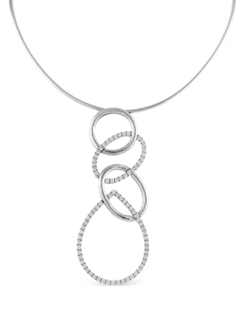 LB Exclusive 18K white gold diamond necklace