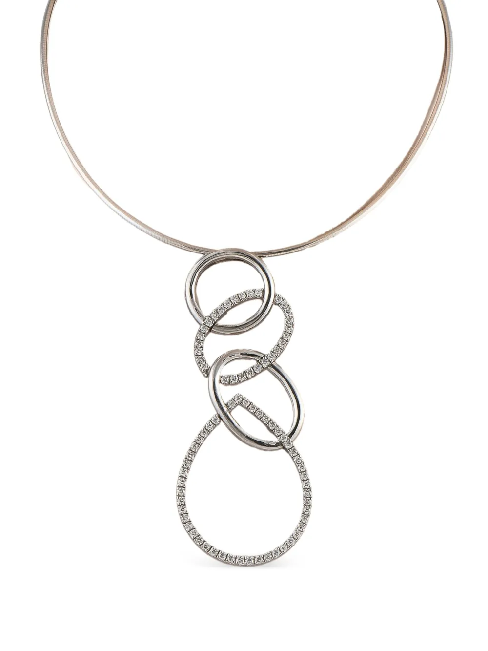 LB Exclusive 18K white gold diamond necklace | Image 2