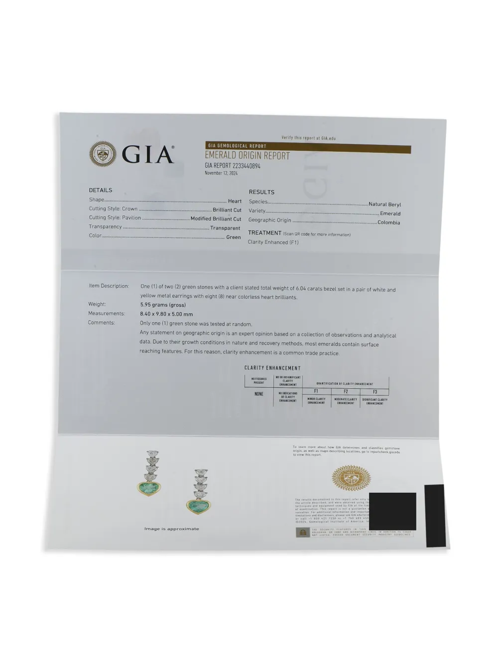 Pre-owned Lb Exclusive 18k Yellow Gold Diamond And Emerald Earrings