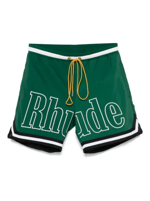RHUDE logo swim shorts