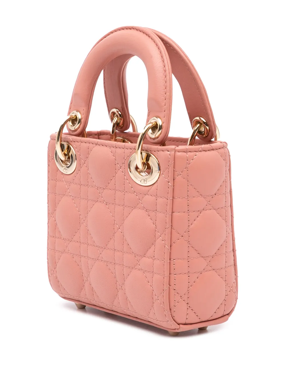 Christian Dior Pre-Owned 2022 Micro Lambskin Cannage Lady Dior satchel | Pre-Owned | Image 2