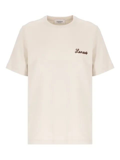 Laneus embroidered-logo T-shirt