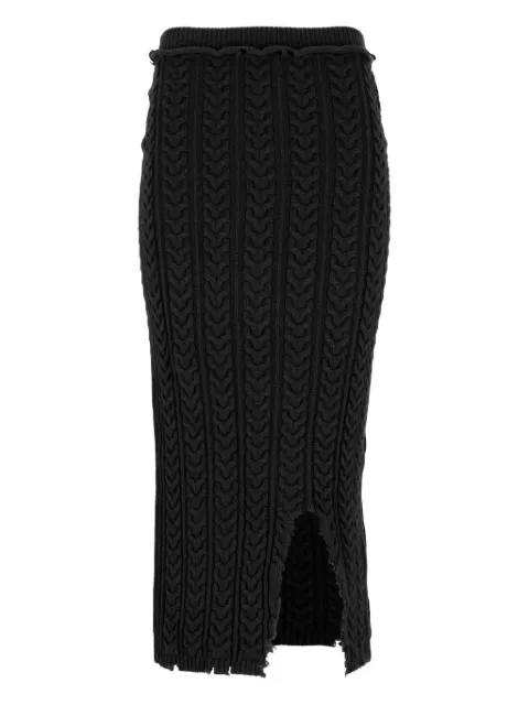 Laneus knitted midi skirt