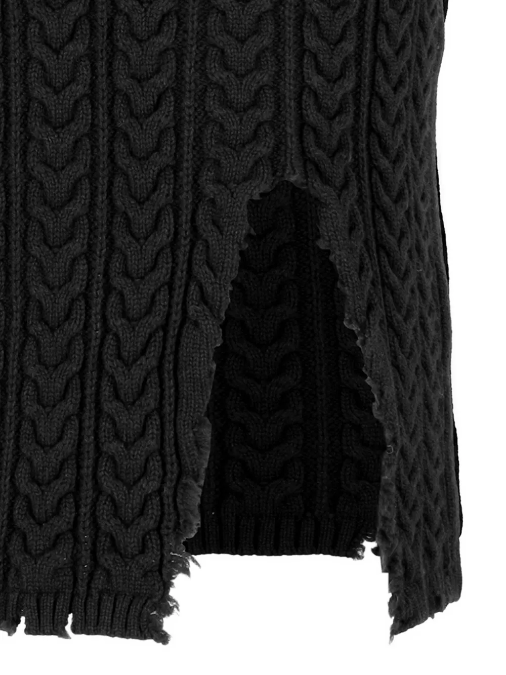 Laneus Gebreide midi-rok Zwart