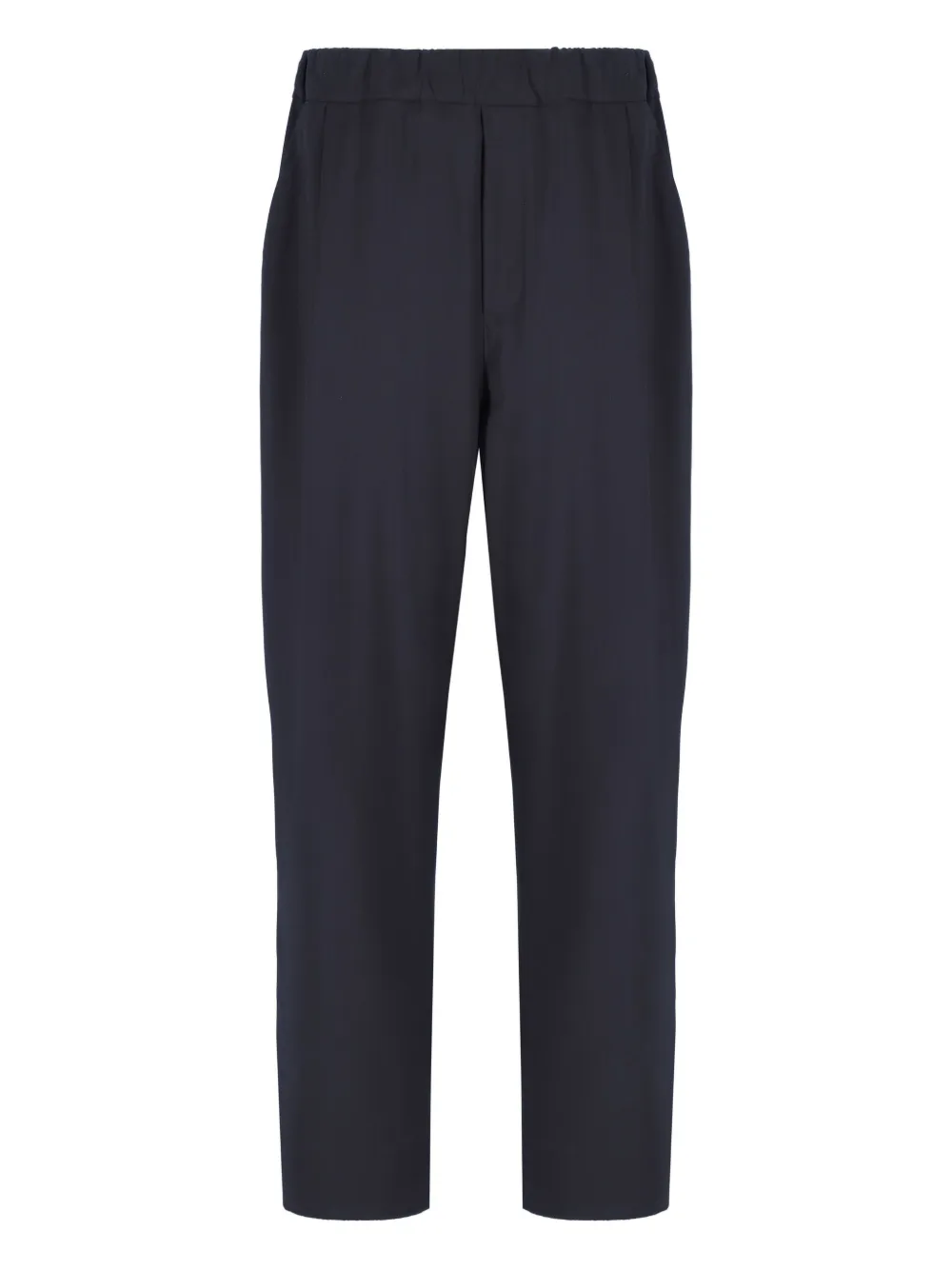 Laneus Patch-pocket Wool Trousers In Blue
